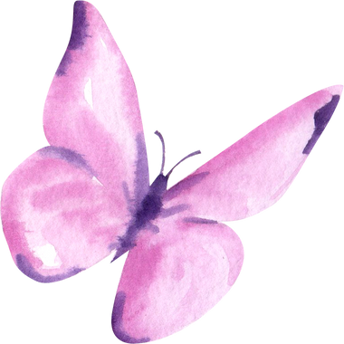 Purple Butterfly Watercolor